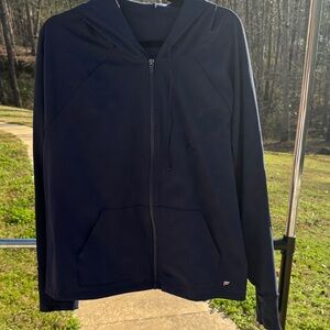 Fabletics 4X Navy Blue Zip-Up Hoodie